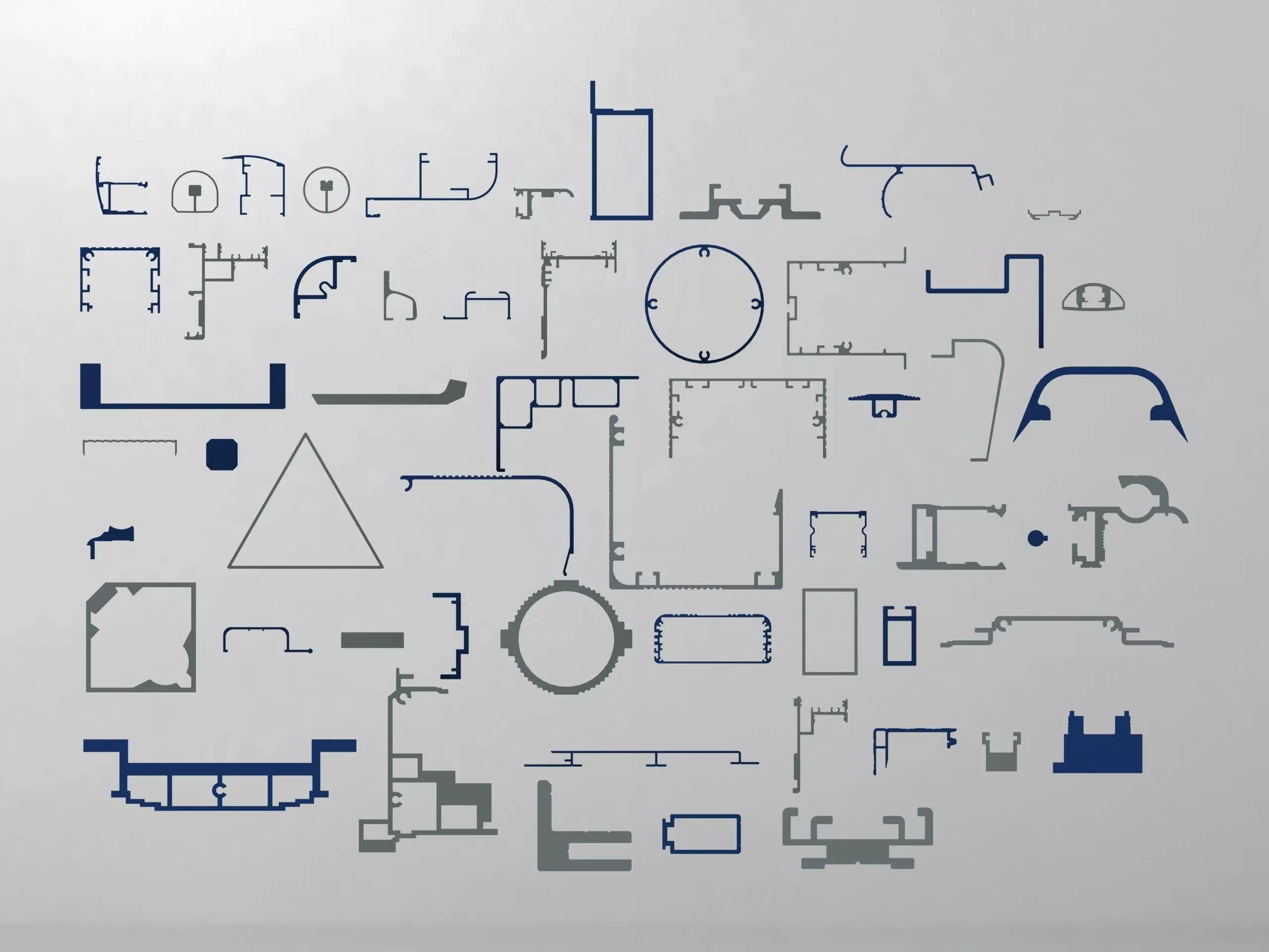 Extruded Aluminium Profile Enclosures Set for e-Compon Low-poly 3D model_0