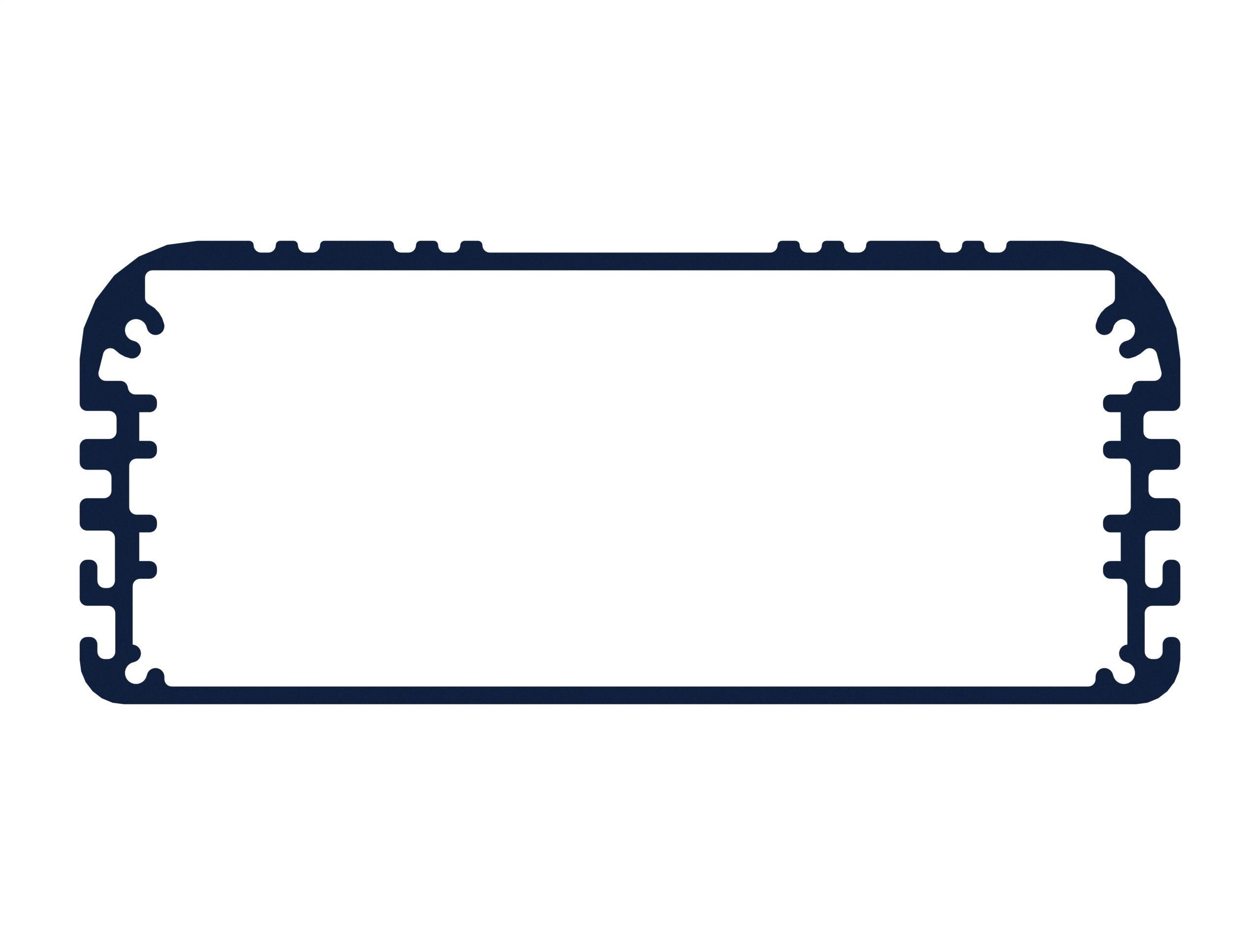 Extruded Aluminium Profile Enclosures Set for e-Compon Low-poly 3D model_42