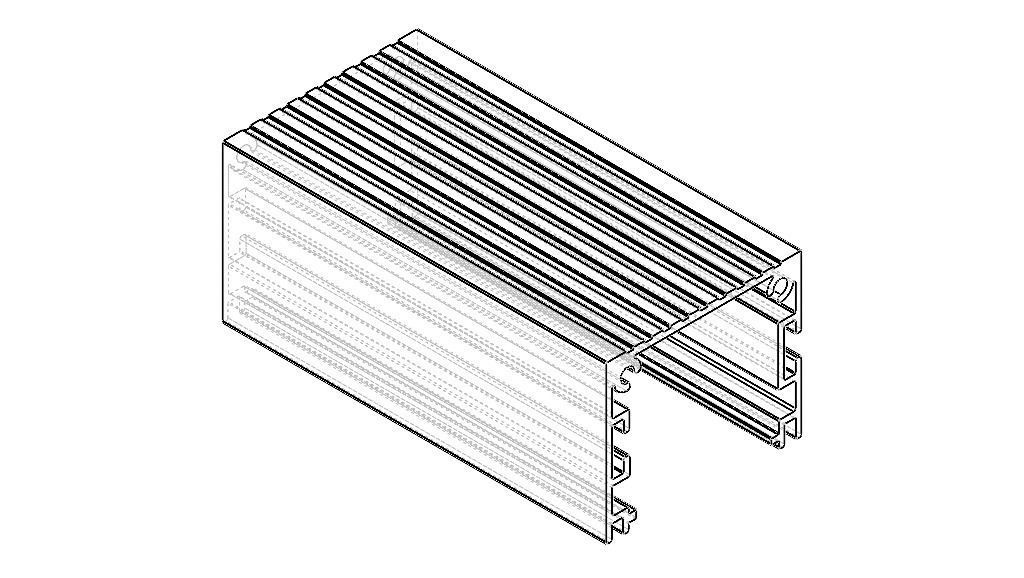 Extruded Aluminium Profile Enclosures Set for e-Compon Low-poly 3D model_16