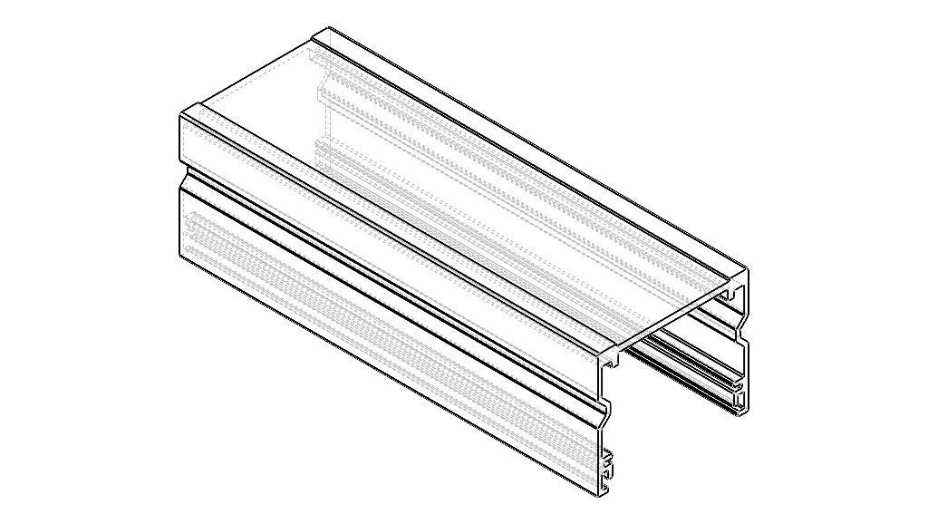 Extruded Aluminium Profile Enclosures Set for e-Compon Low-poly 3D model_35