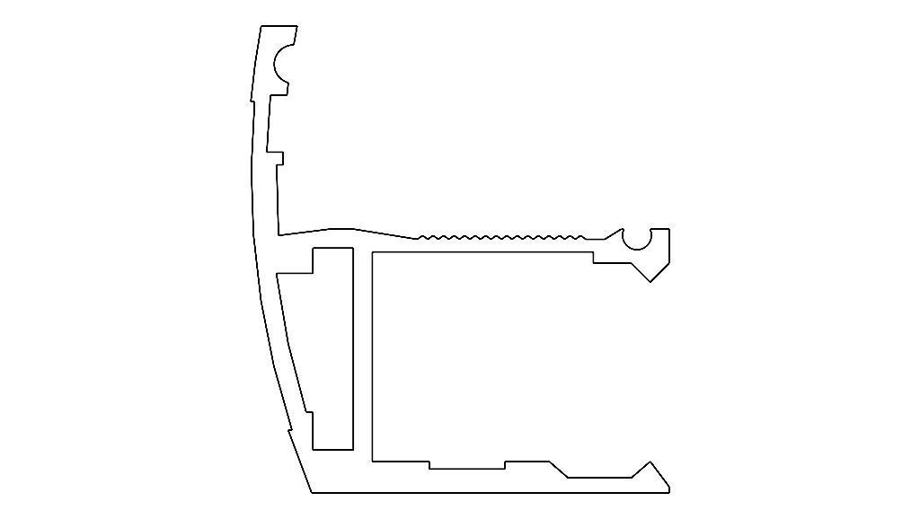 Extruded Aluminium Profile Enclosures Set for e-Compon Low-poly 3D model_4