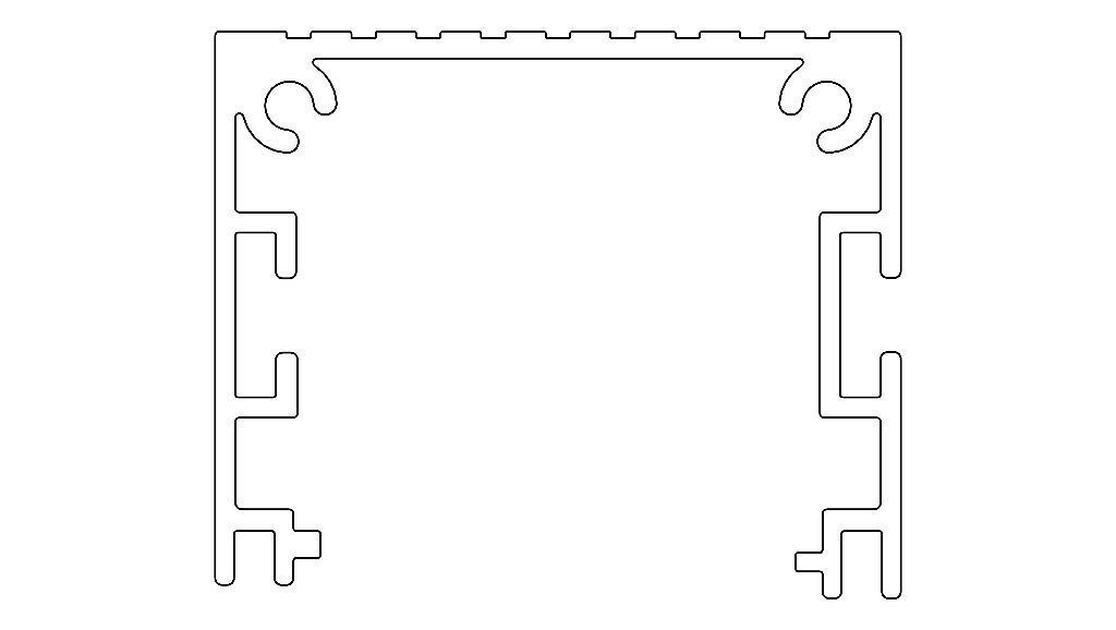 Extruded Aluminium Profile Enclosures Set for e-Compon Low-poly 3D model_15