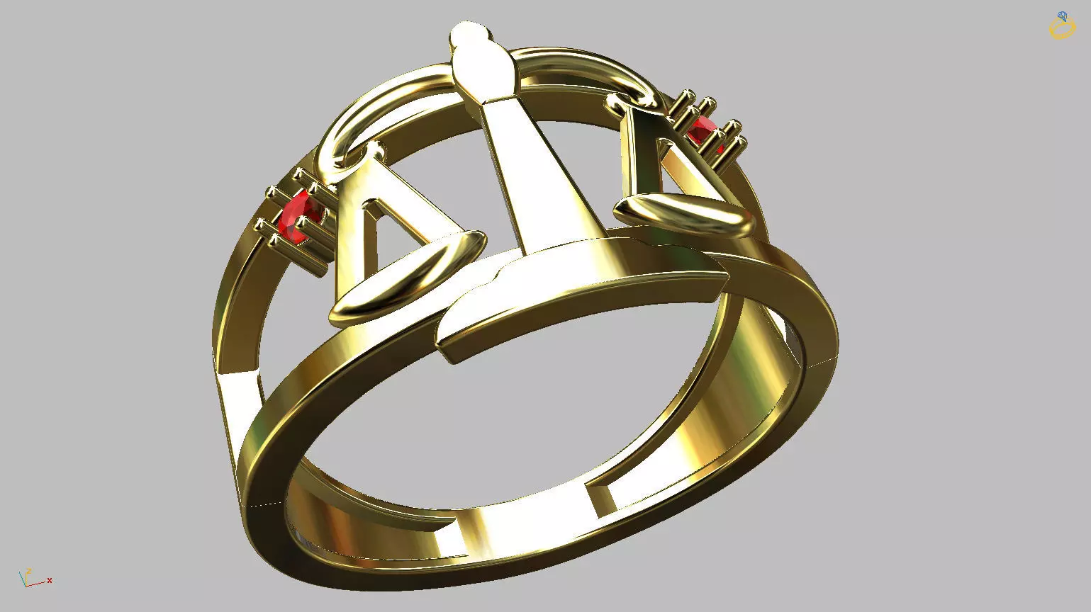 Law Graduate Ring 3D print model