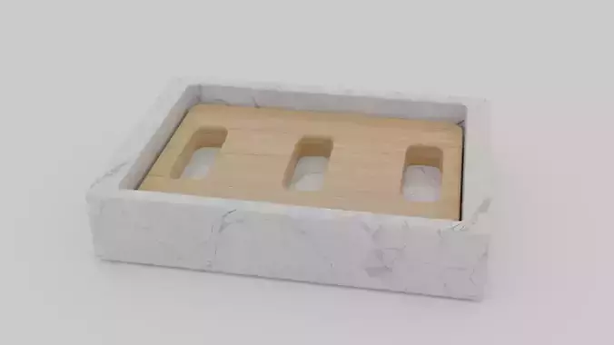 Soap Dish Low-poly 3D model Low-poly 3D model Low-poly 3D model
