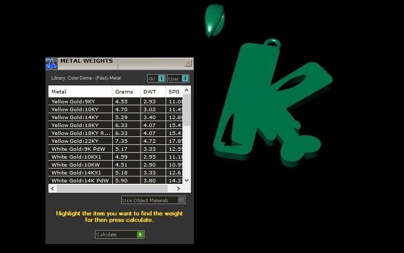 Model 962 K Zombie Initial Letter Alphabet Pendant 3D print model_10