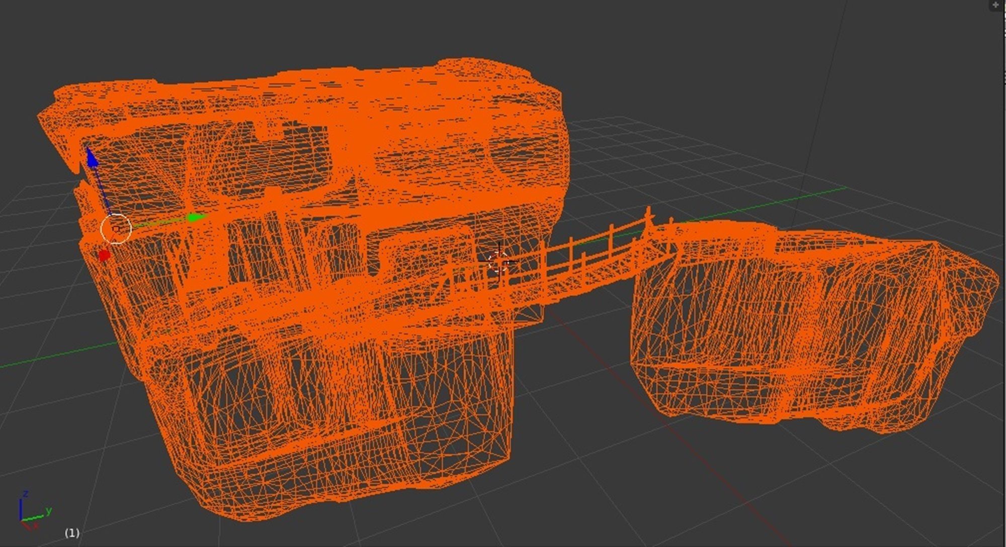 cave cavern system on mountain landscape Low-poly 3D model_6