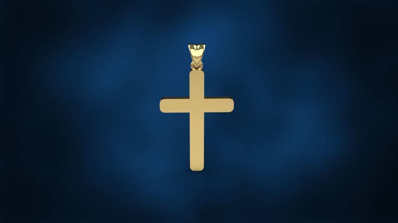 CROSS PENDANT NECKLACE 3dmodel 3D print model_5