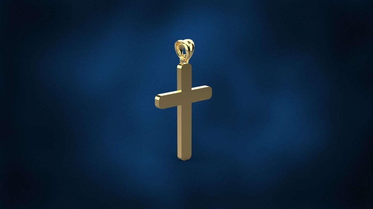 CROSS PENDANT NECKLACE 3dmodel 3D print model_3