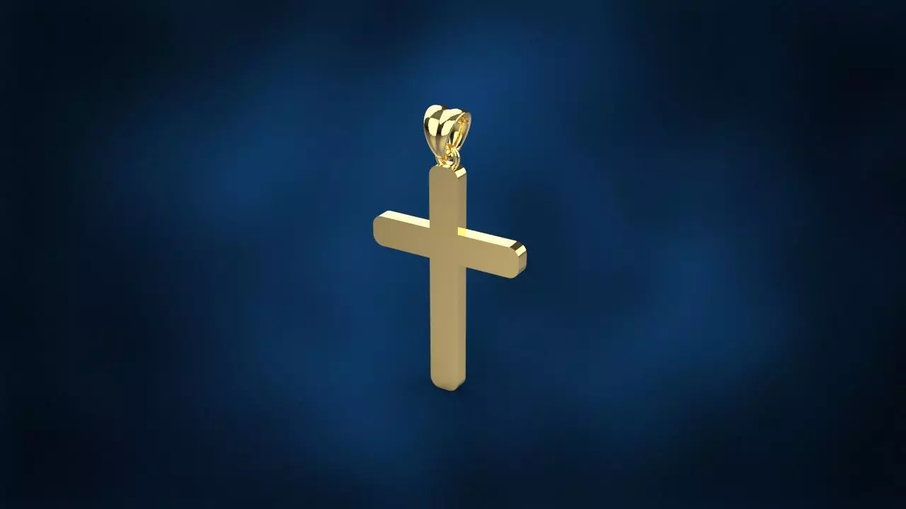 CROSS PENDANT NECKLACE 3dmodel 3D print model_0