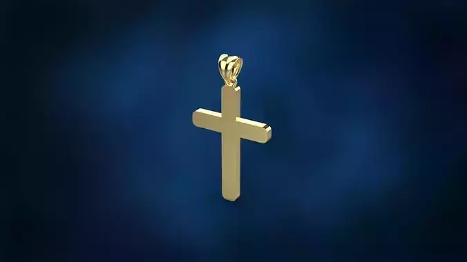 CROSS PENDANT NECKLACE 3dmodel