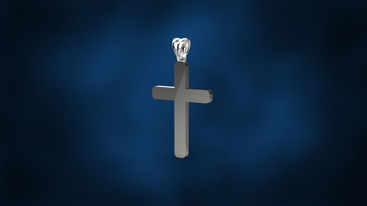 CROSS PENDANT NECKLACE 3dmodel 3D print model_1