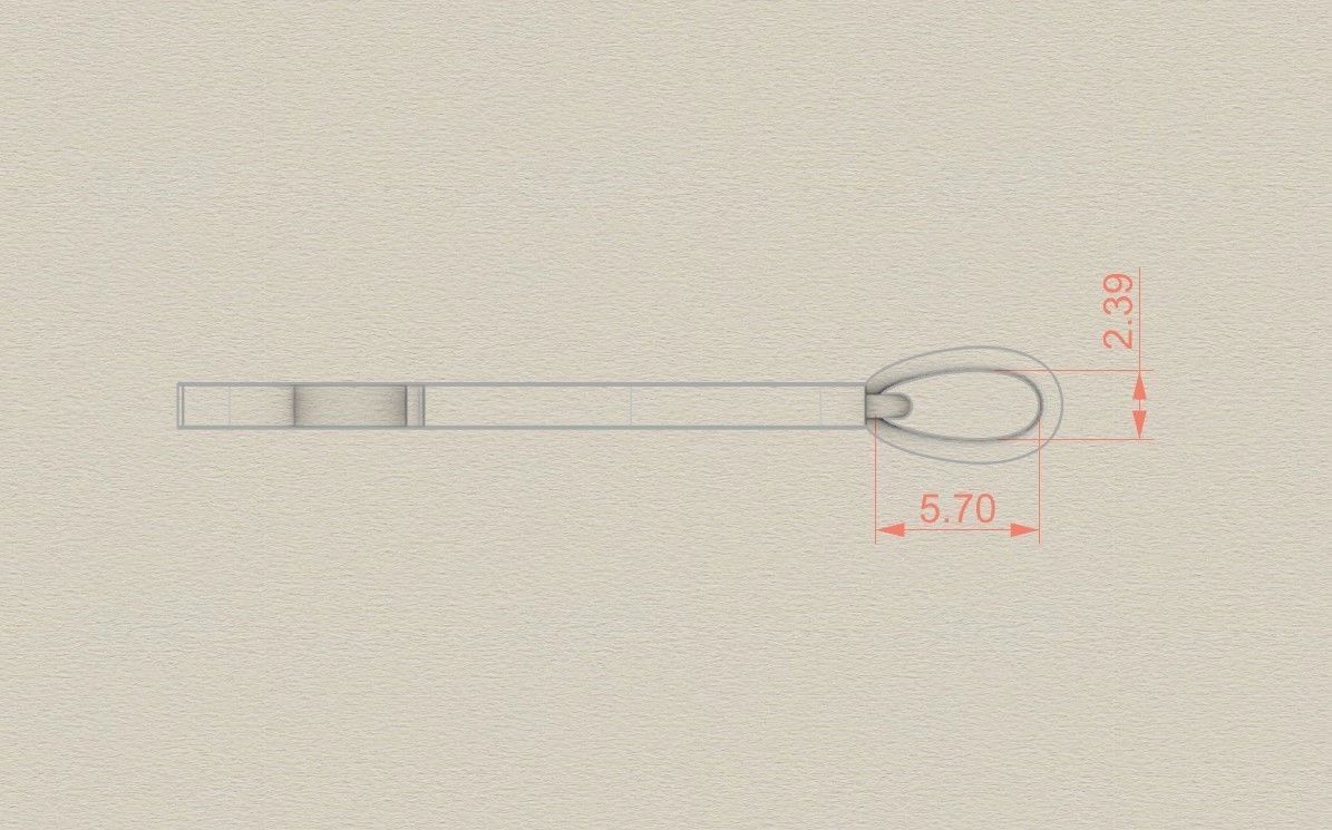 Model 967 P Zombie Initial Letter Alphabet Pendant 3D print model_7