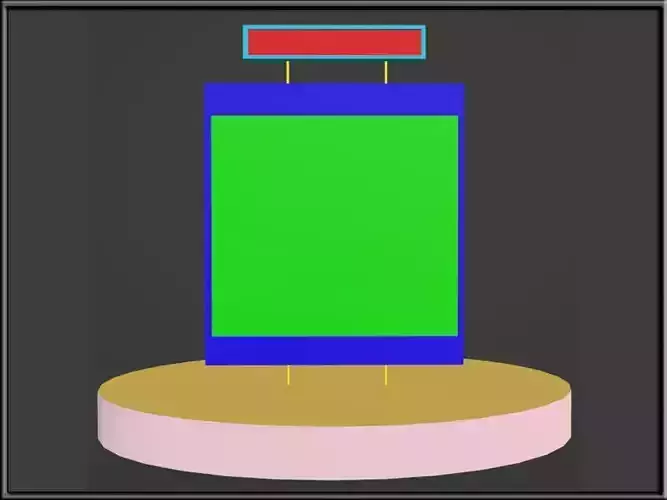 Display 08 Low-poly 3D model