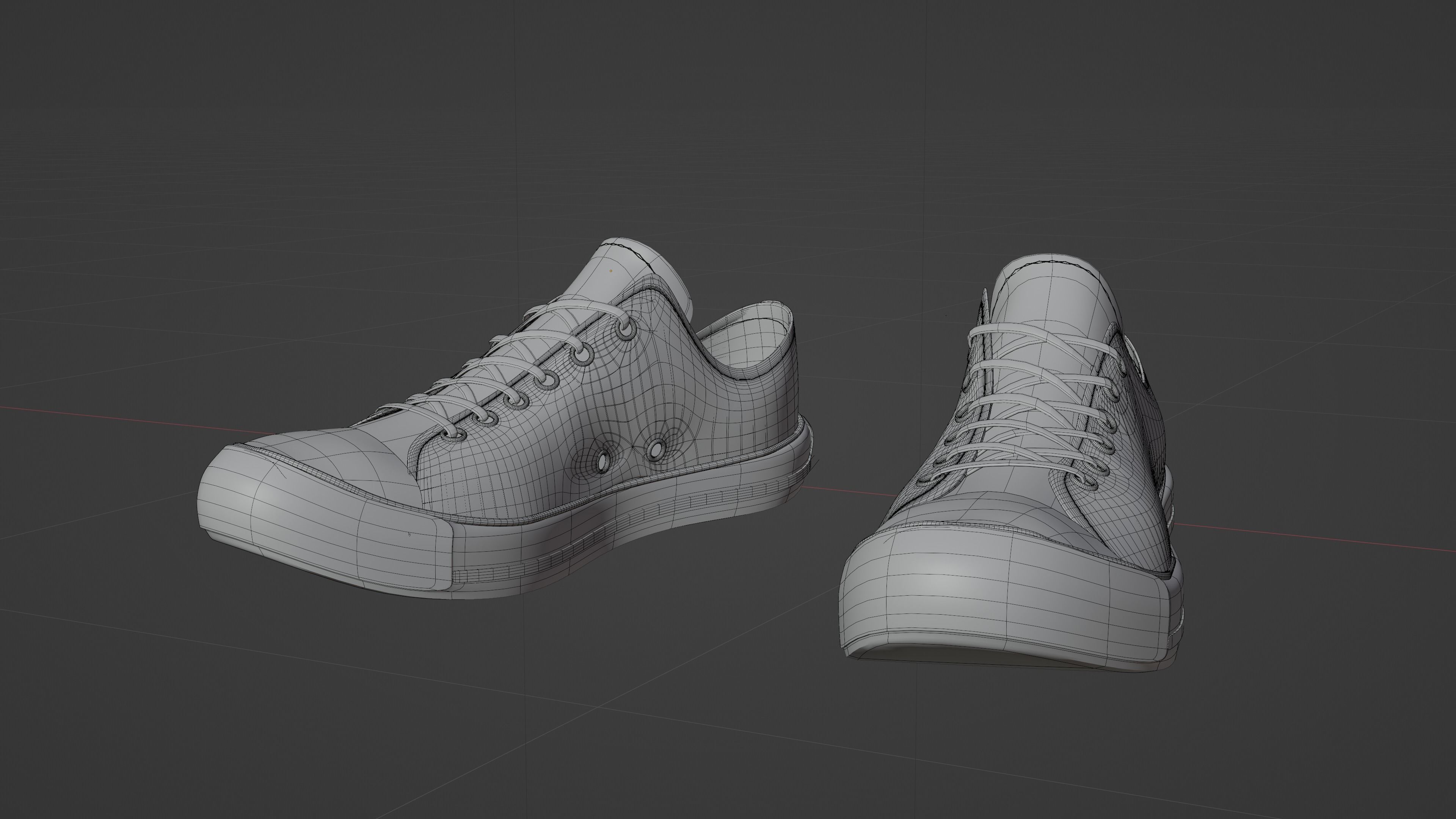 converse shoes 3D model_3