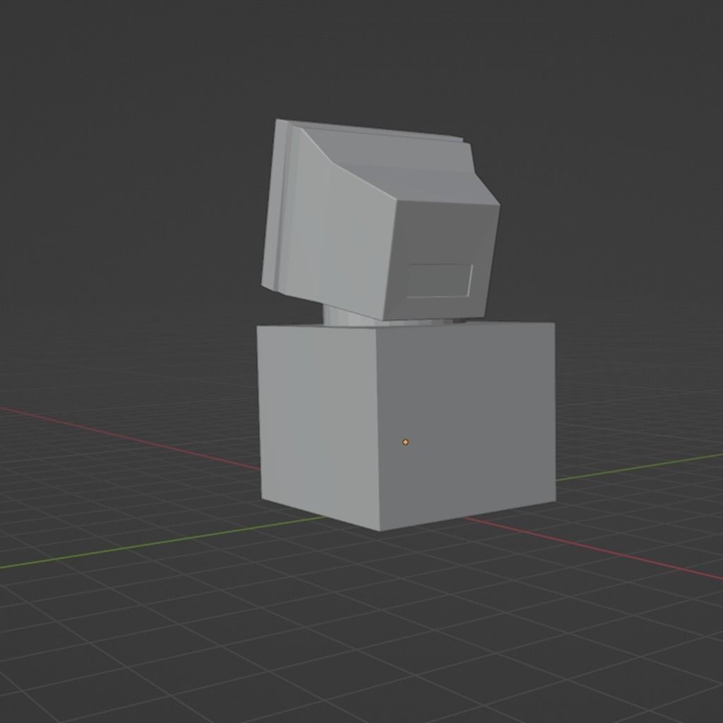 Retro Computer Monitor Free 3D print model_4