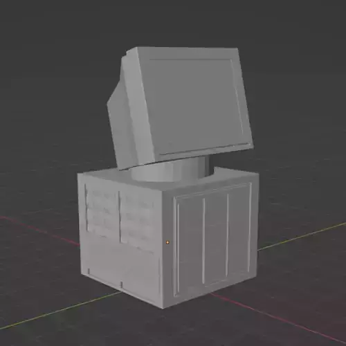 Retro Computer Monitor Free 3D print model Retro Computer Monitor Free 3D print model