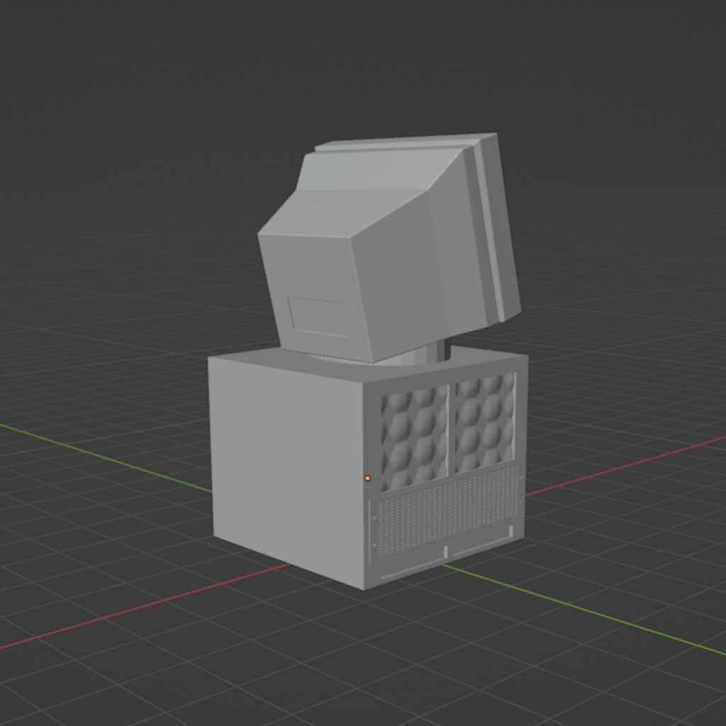 Retro Computer Monitor Free 3D print model_3