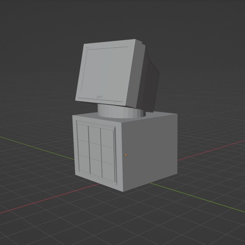 Retro Computer Monitor Free 3D print model_2