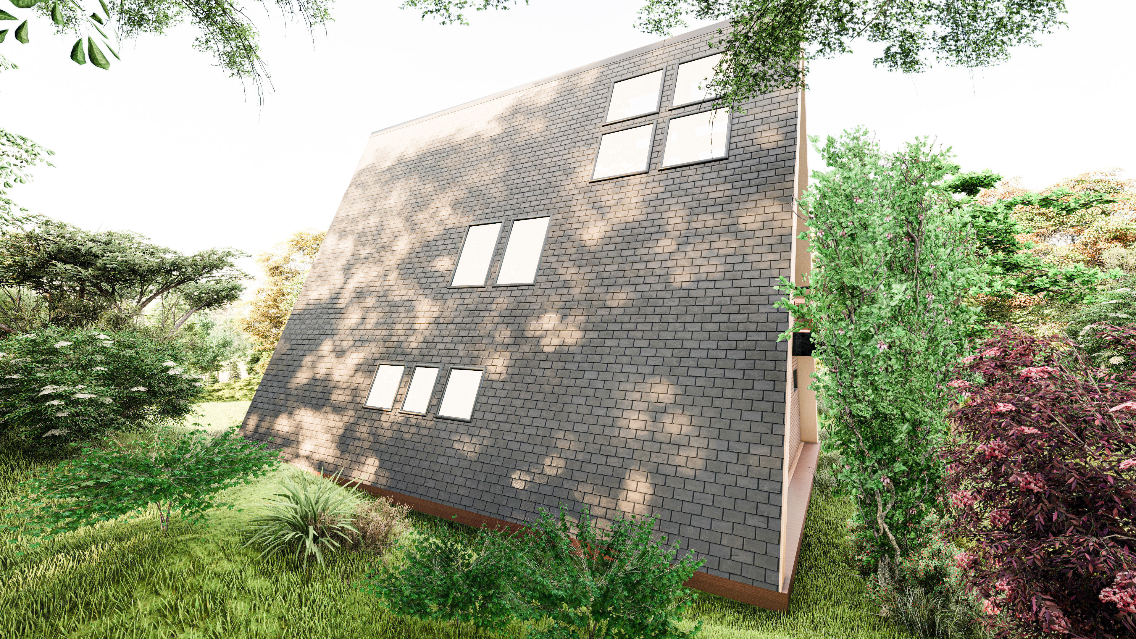 3 STORY 1 TINY HOUSE ULTRA MODERN A-FRAME CABIN 3D print model_5
