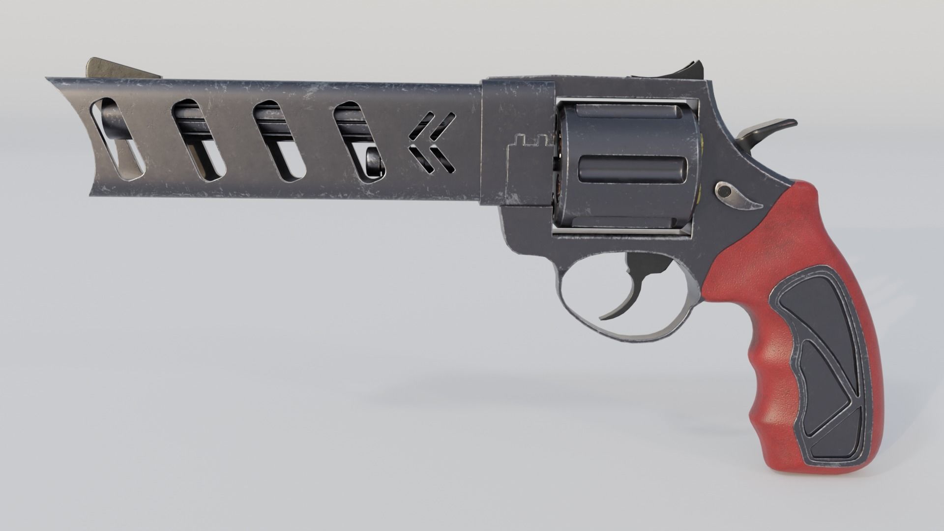 Revolver Low-polly 3D model Low-poly 3D model_5