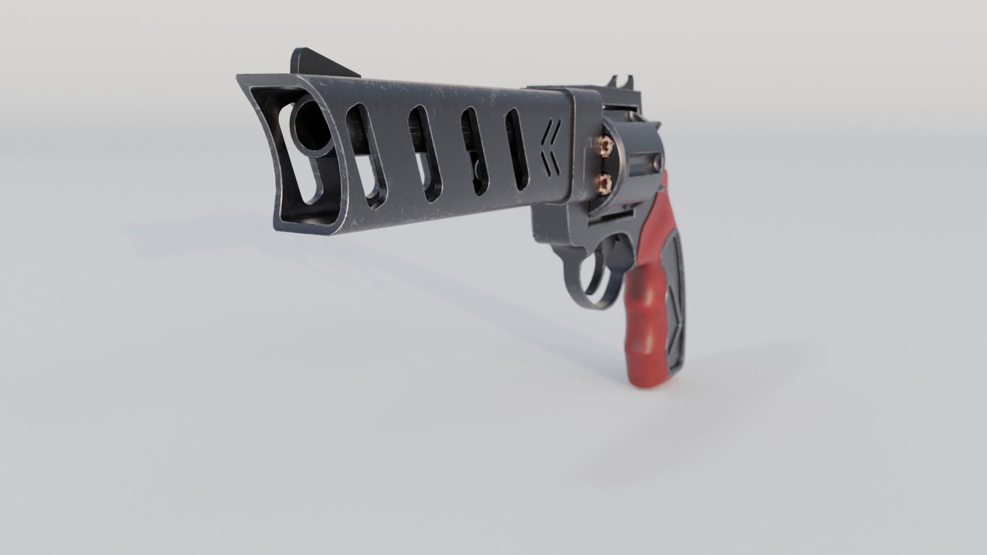 Revolver Low-polly 3D model Low-poly 3D model_3