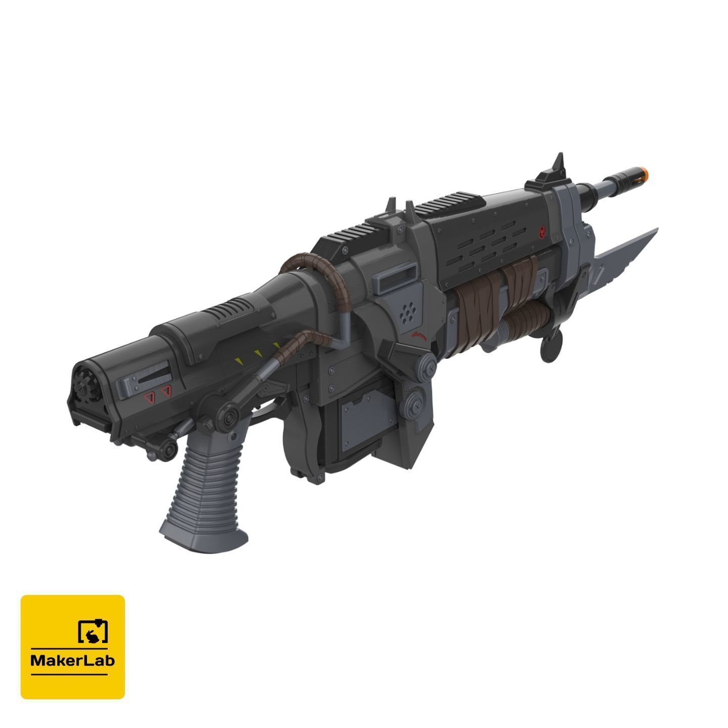 Gears of War Weapons - 3 Printable models - STL - Personal Use 3D Model Collection_18