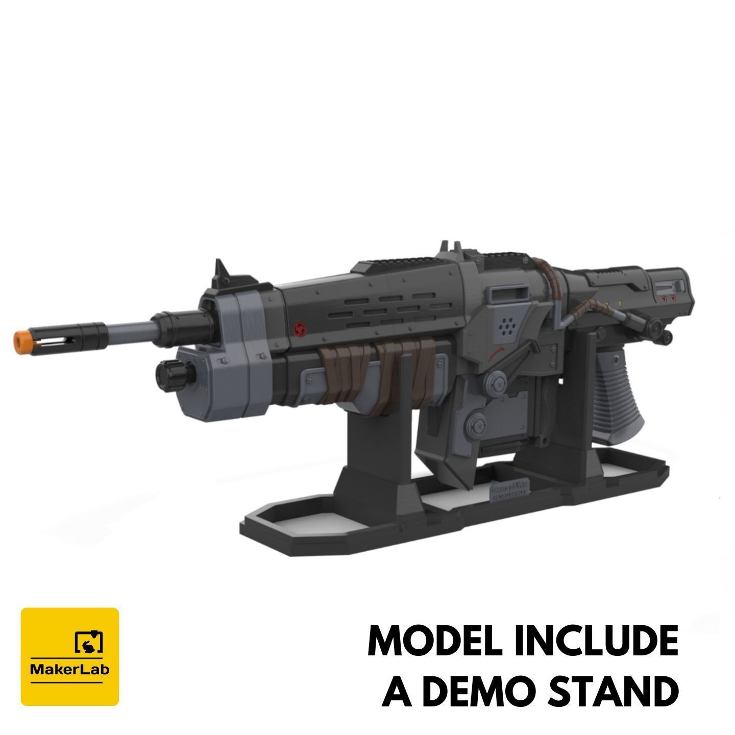 Gears of War Weapons - 3 Printable models - STL - Personal Use 3D Model Collection_14