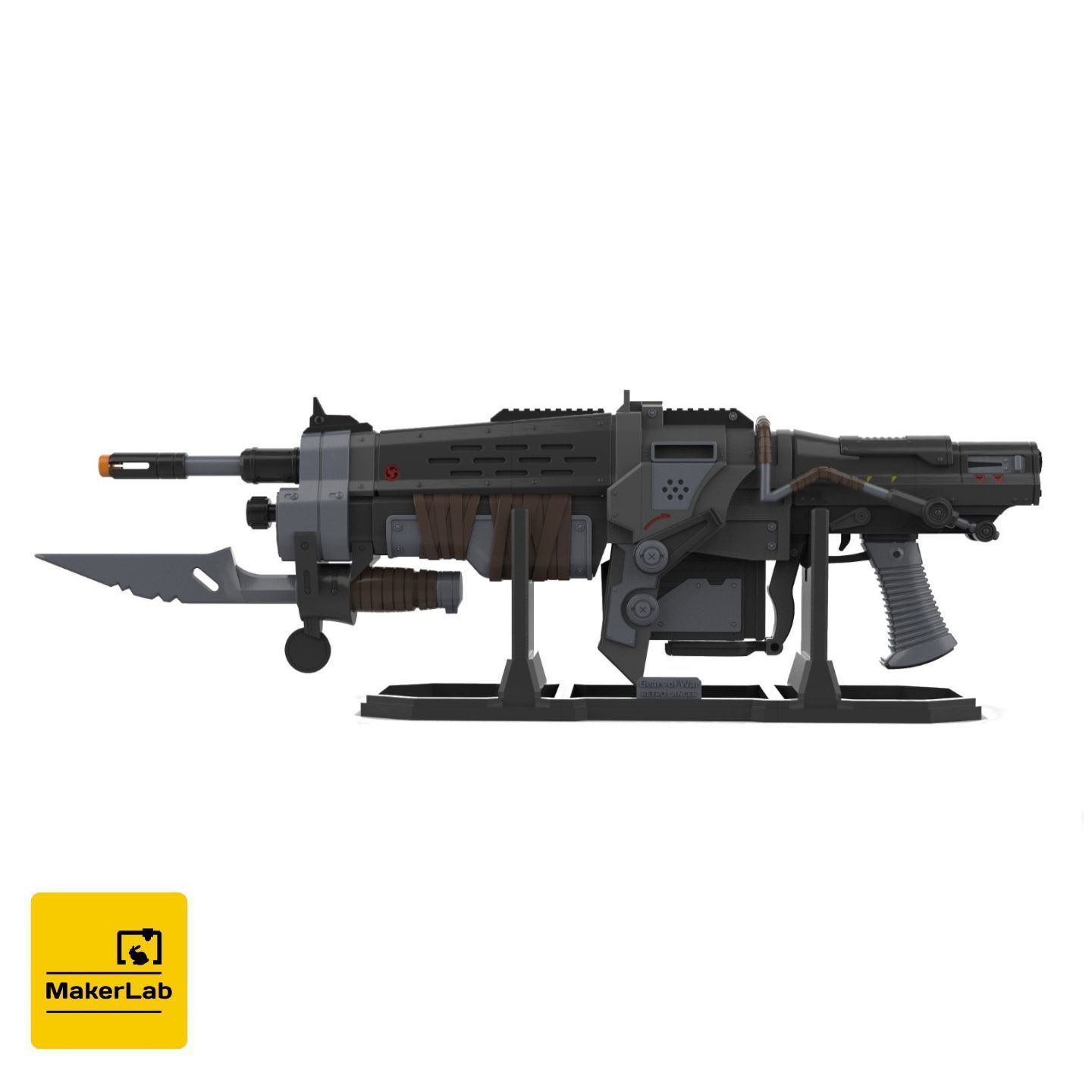 Gears of War Weapons - 3 Printable models - STL - Personal Use 3D Model Collection_16