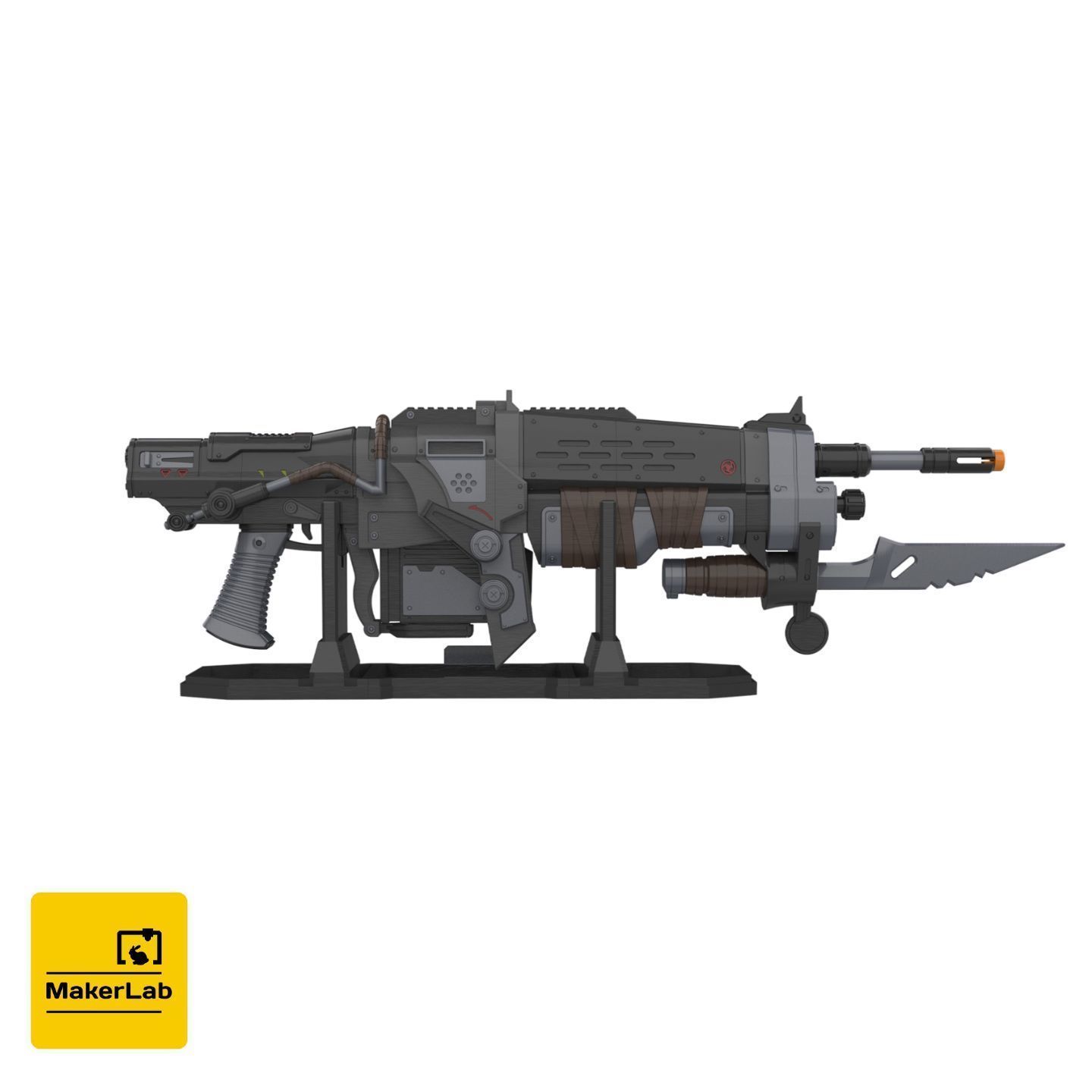 Gears of War Weapons - 3 Printable models - STL - Personal Use 3D Model Collection_17