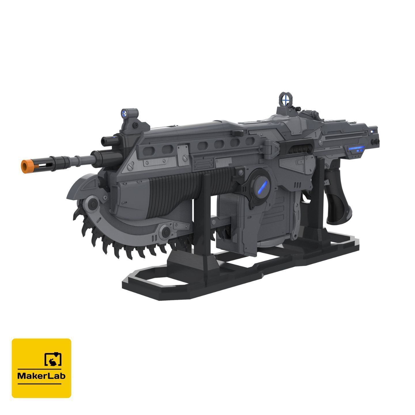 Gears of War Weapons - 3 Printable models - STL - Personal Use 3D Model Collection_1