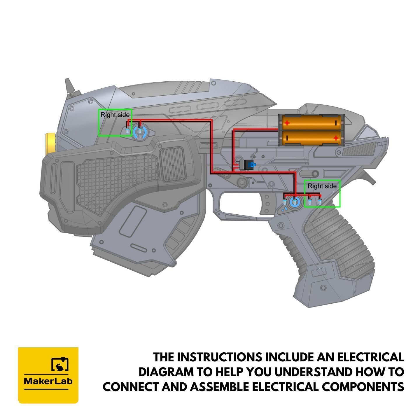 Gears of War Weapons - 3 Printable models - STL - Personal Use 3D Model Collection_35