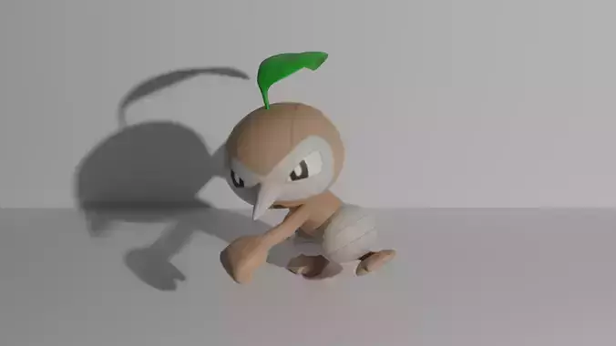 Nuzleaf pokemon 3D print model
