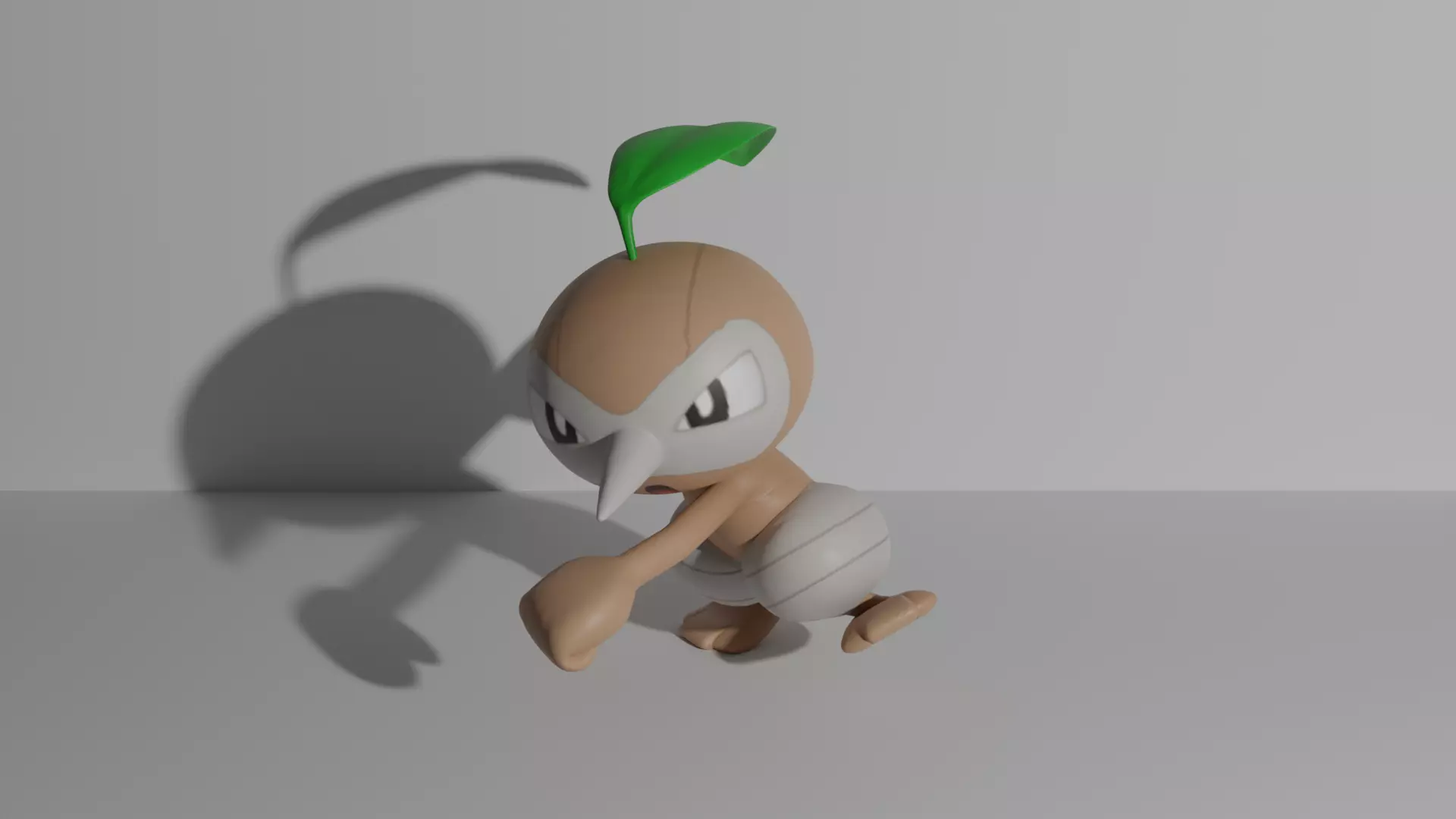 Nuzleaf pokemon 3D print model 3D print model