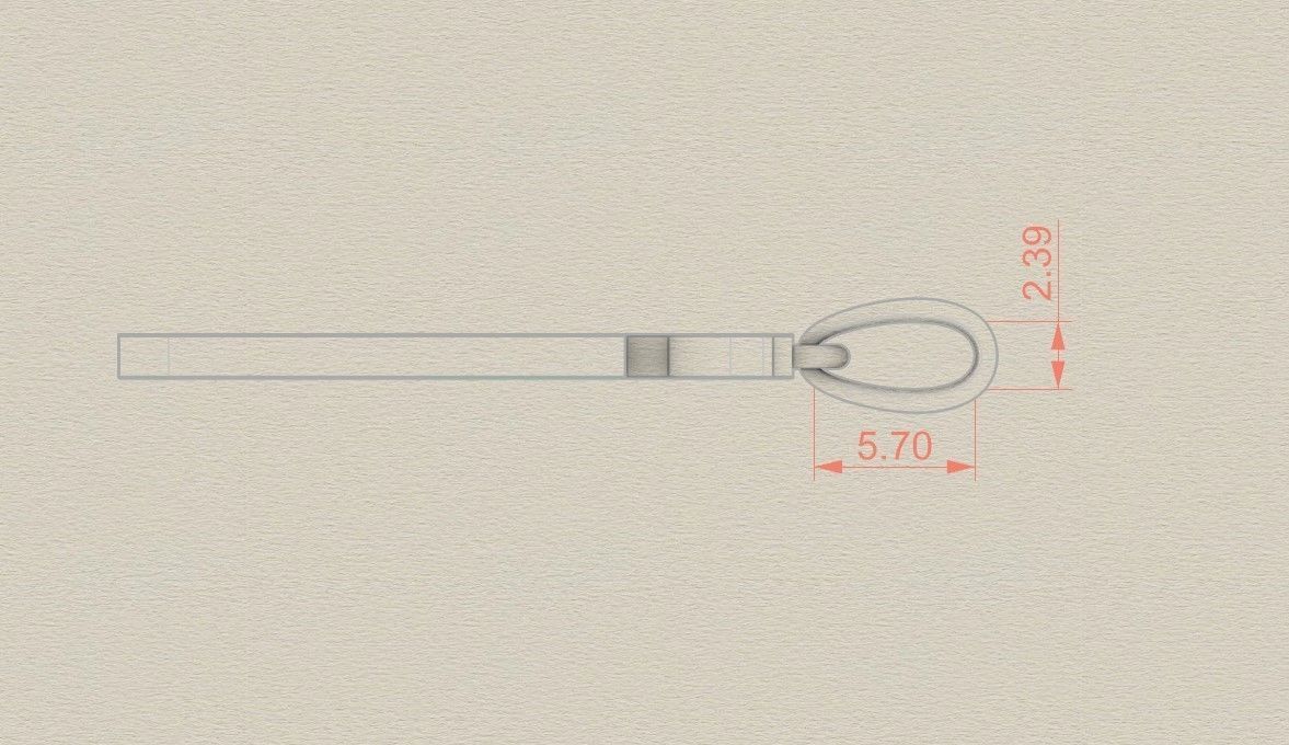 Model 972 V Zombie Initial Letter Alphabet Pendant 3D print model_7