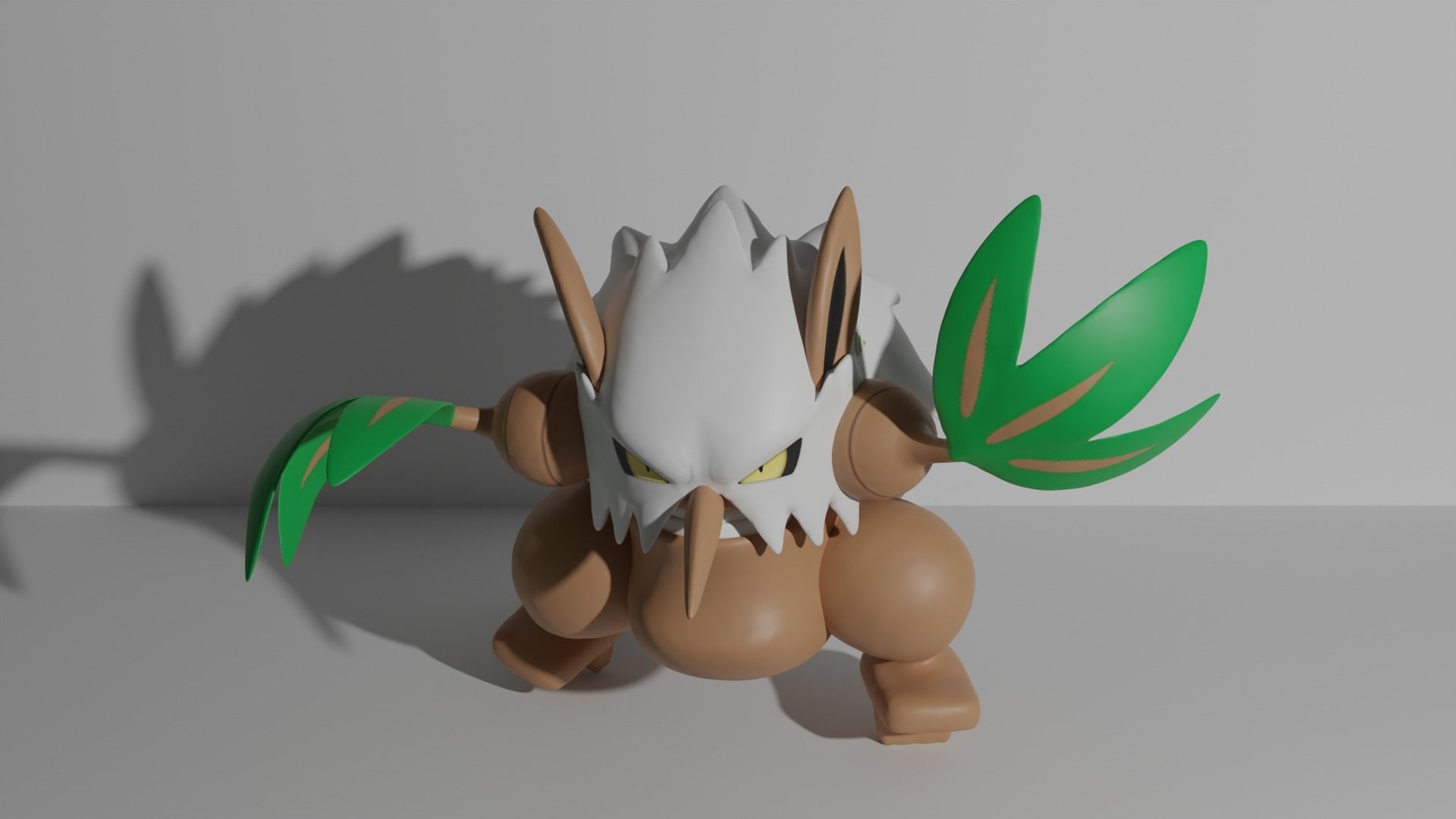 Seedot Nuzleaf and Shiftry 3D print model 3D print model_8