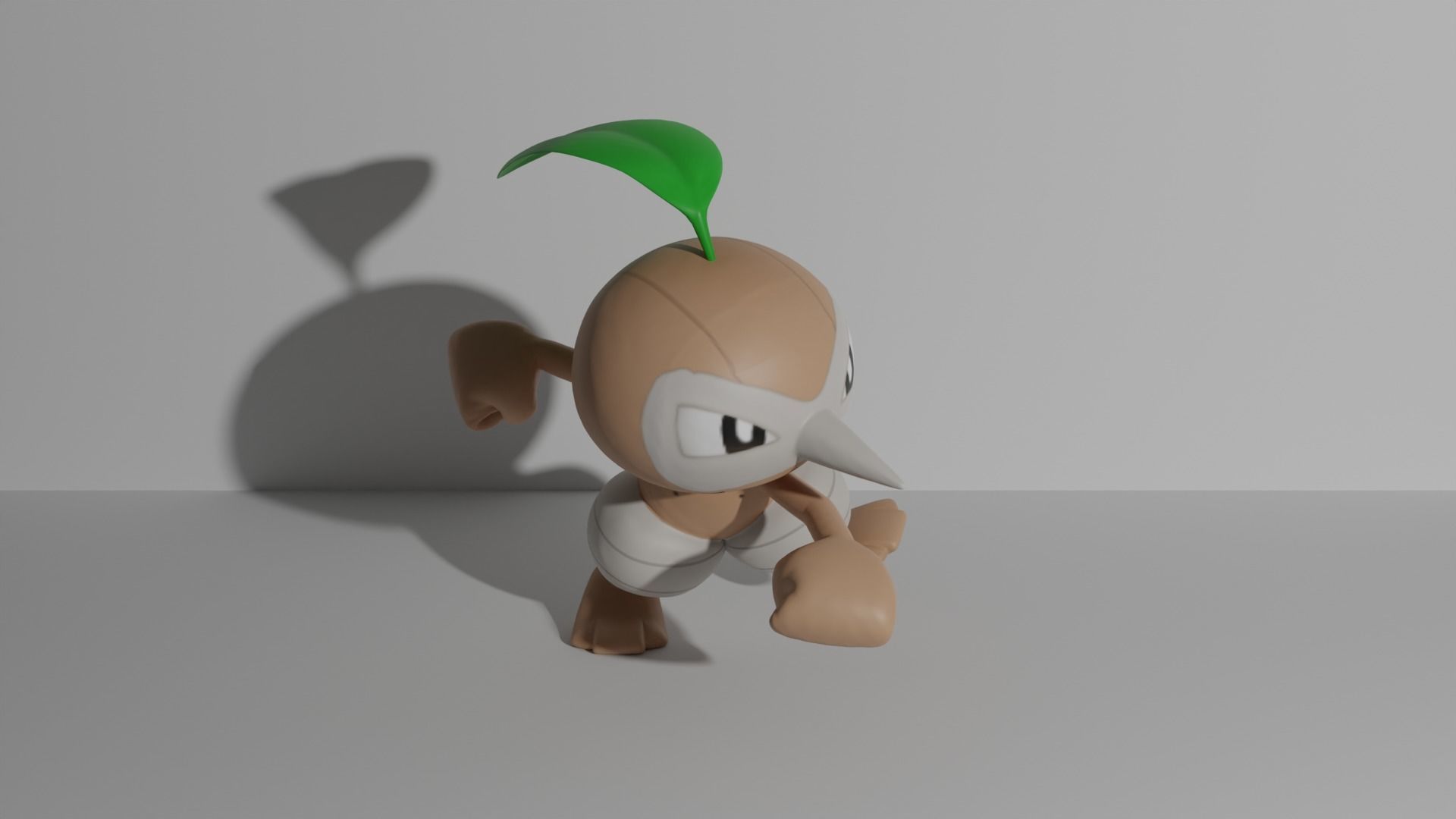 Seedot Nuzleaf and Shiftry 3D print model 3D print model_5