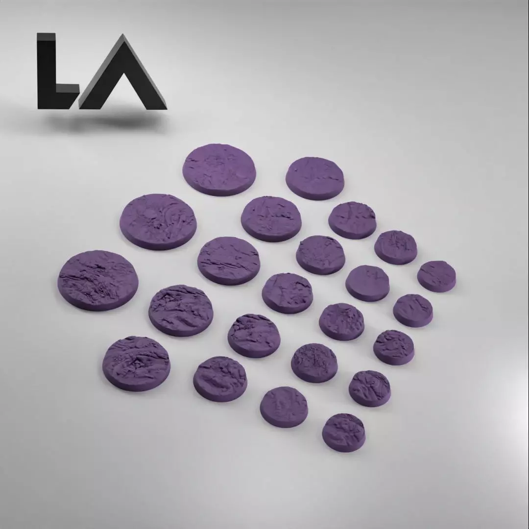 HD Base Set 7 - Rocky Ground 2 3D print model