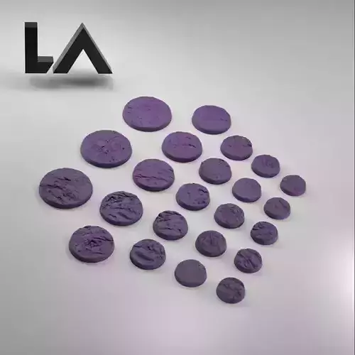 HD Base Set 7 - Rocky Ground 2 3D print model