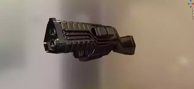Sci-fiCombatShotgun gun on table