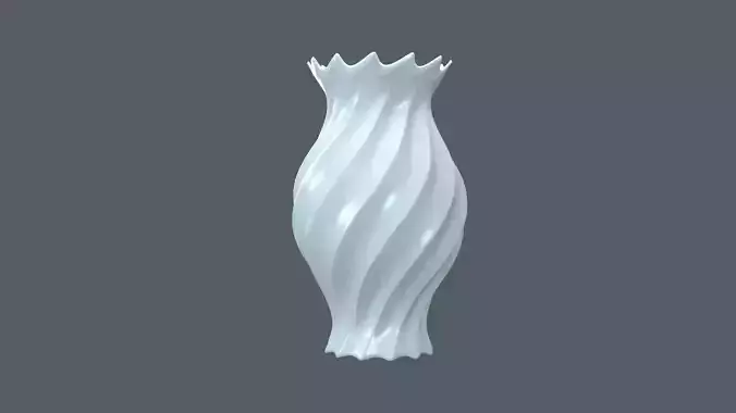 Vase porcelain white 4