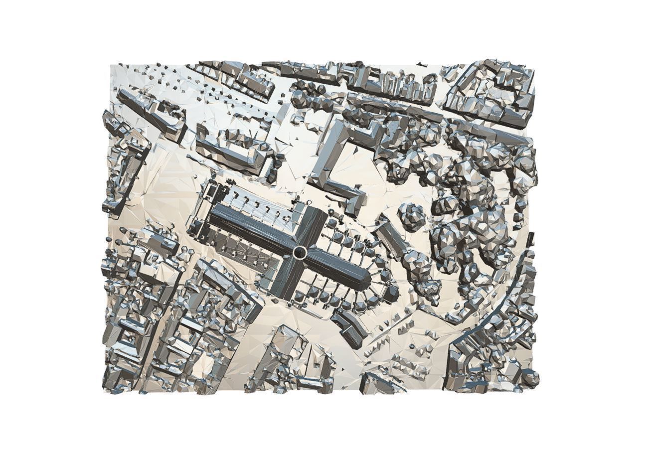 Amiens Cathedral - Notre-Dame  Low-poly 3D model_10