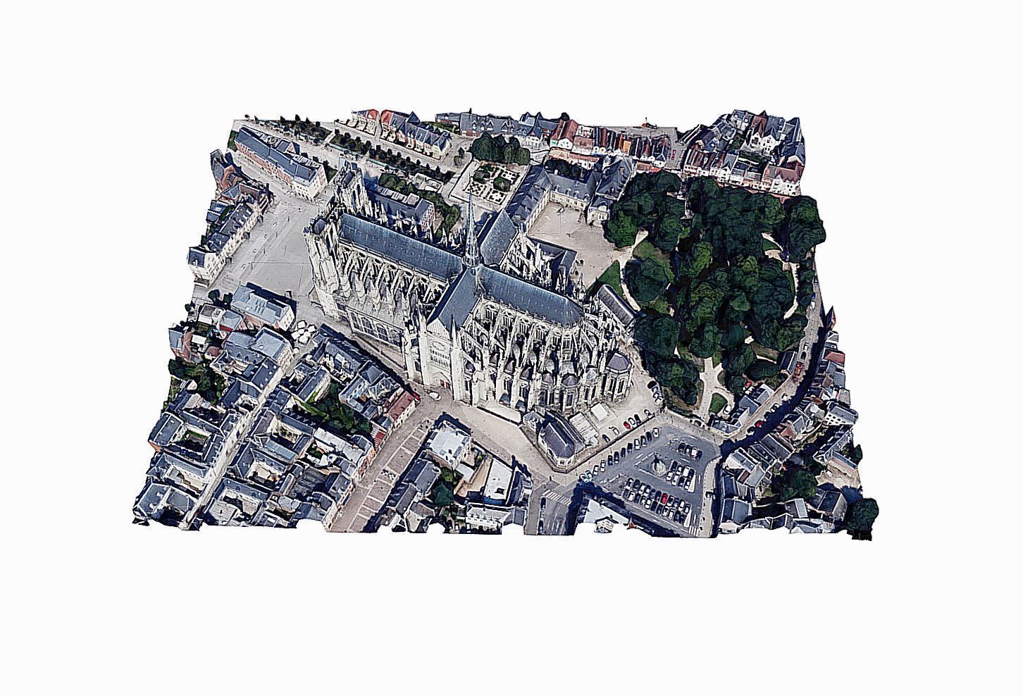 Amiens Cathedral - Notre-Dame  Low-poly 3D model_4