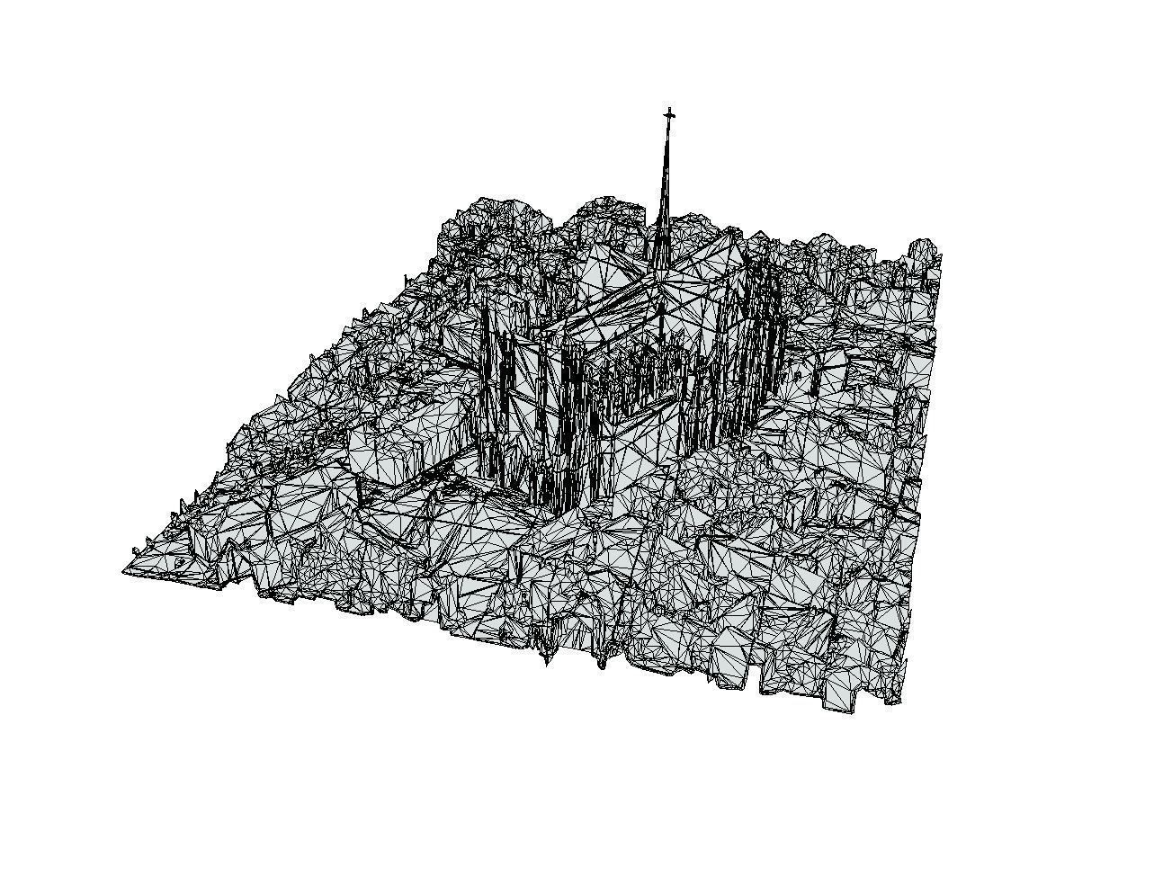 Amiens Cathedral - Notre-Dame  Low-poly 3D model_12