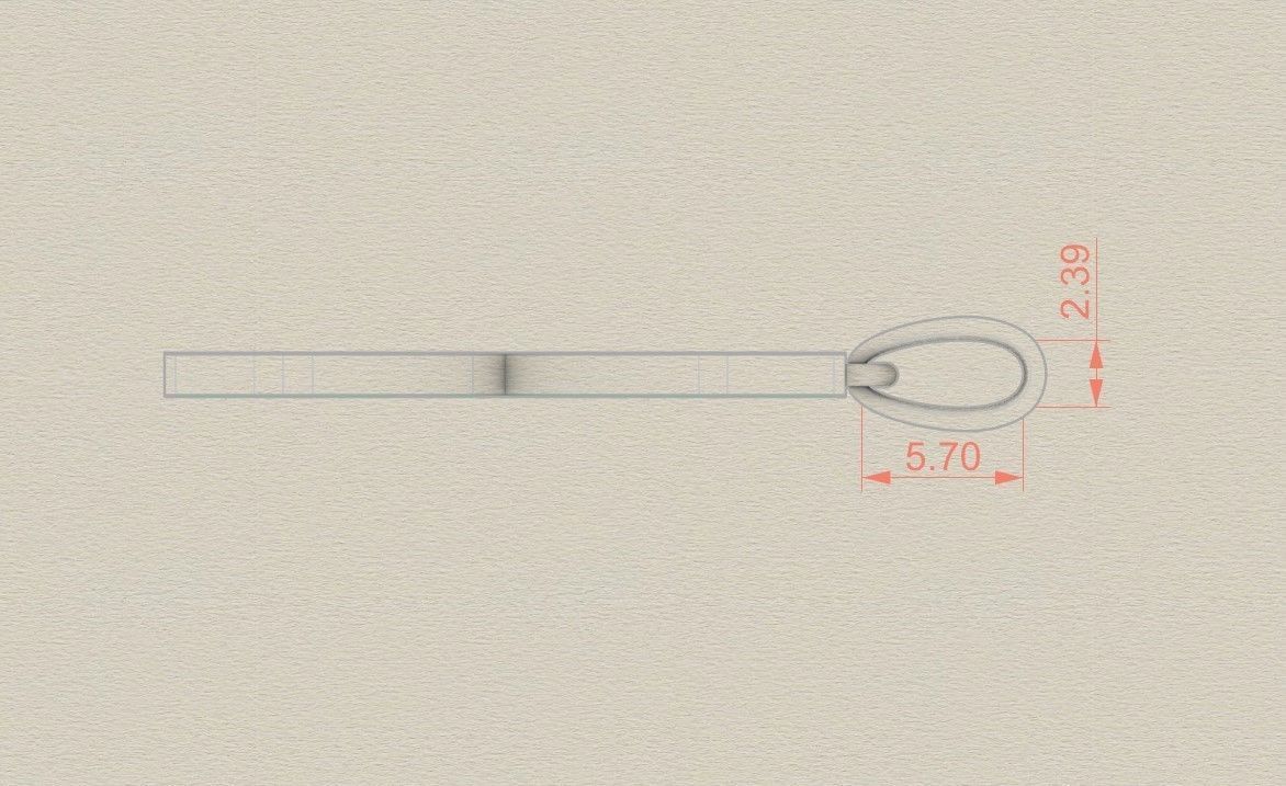 Model 976 X Zombie Initial Letter Alphabet Pendant 3D print model_7