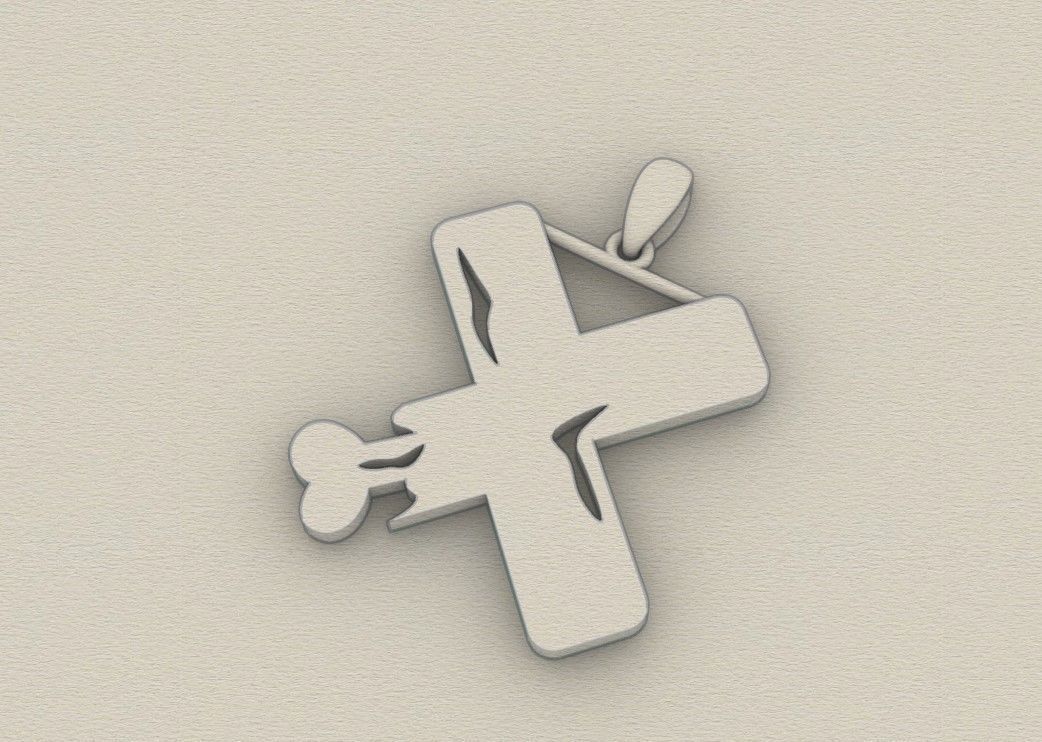 Model 976 X Zombie Initial Letter Alphabet Pendant 3D print model_8