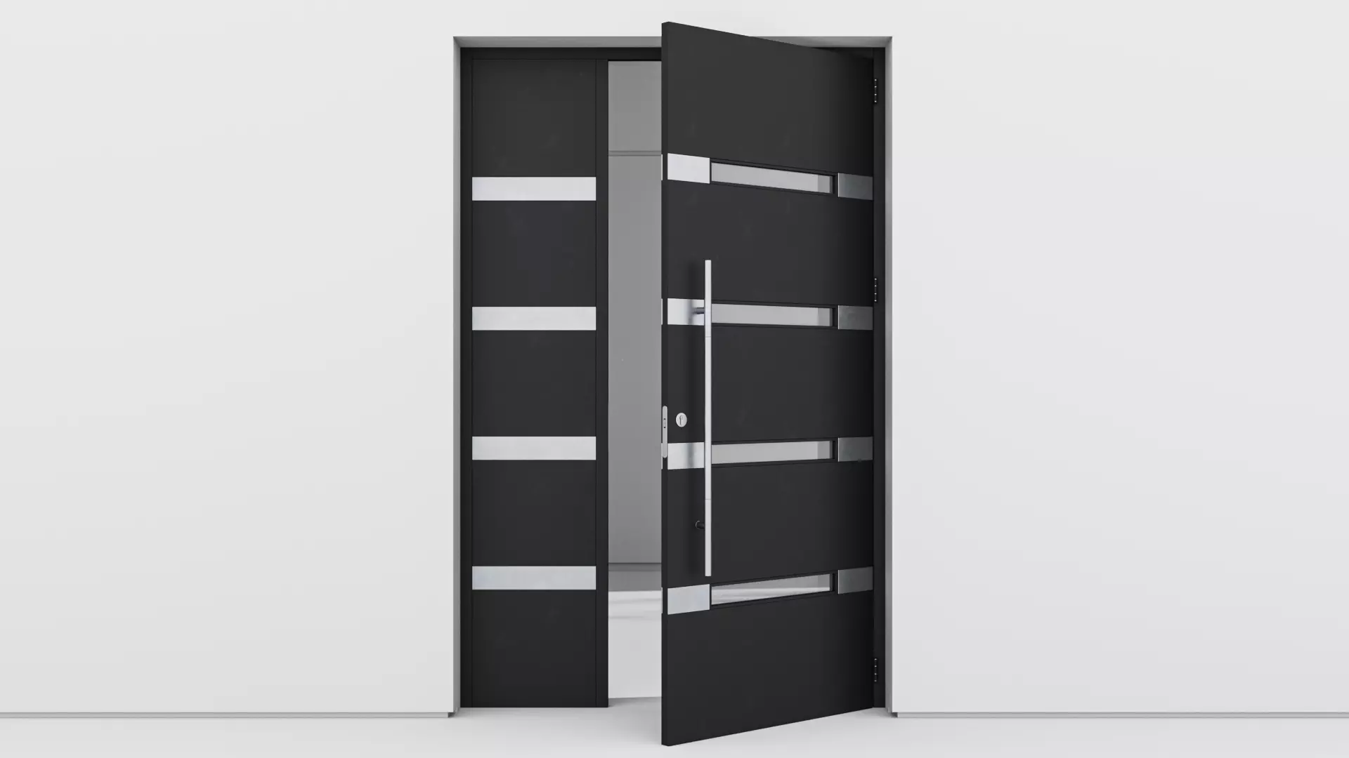 Aluminium door 141 3D model_0