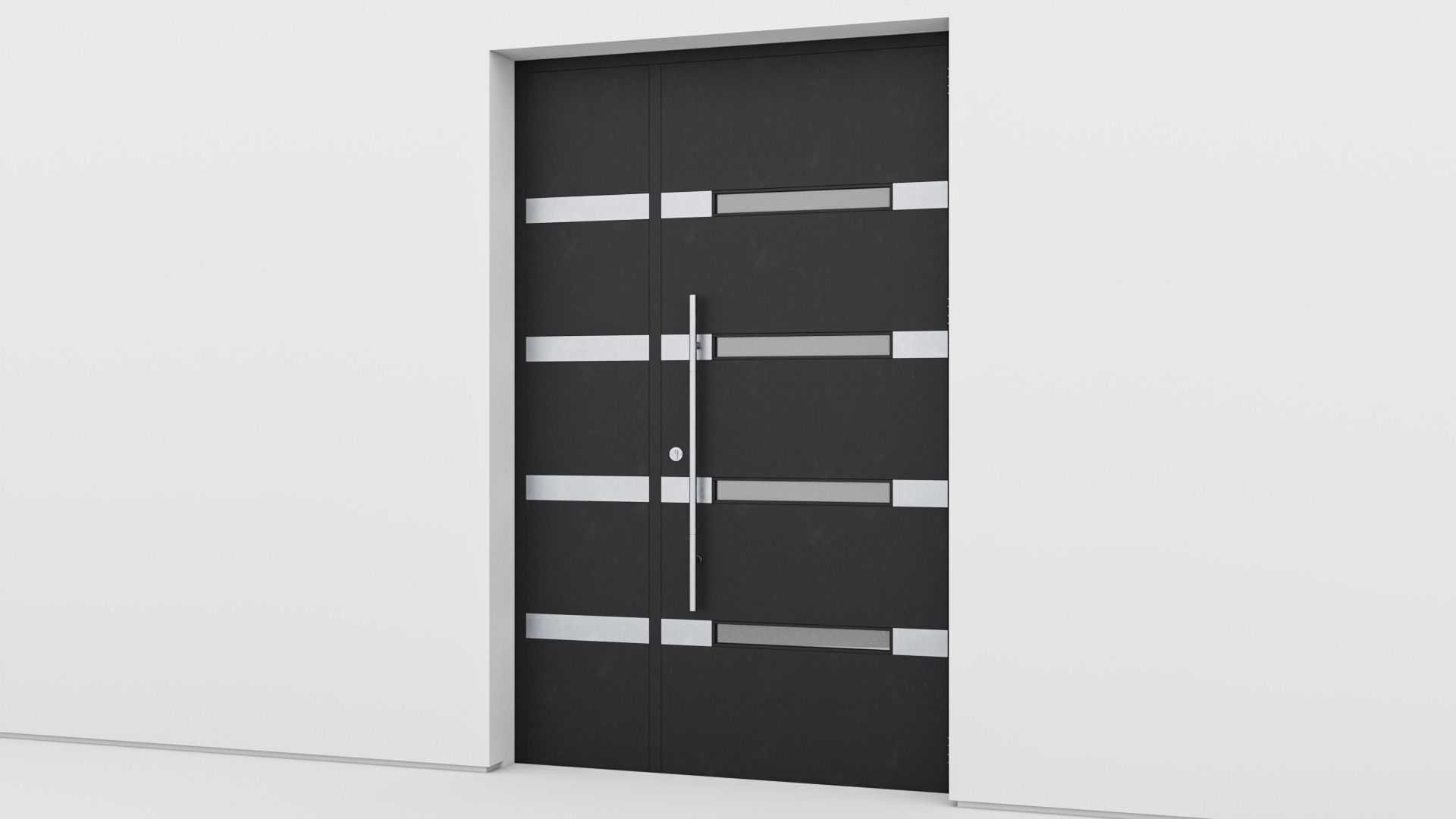 Aluminium door 141 3D model_2