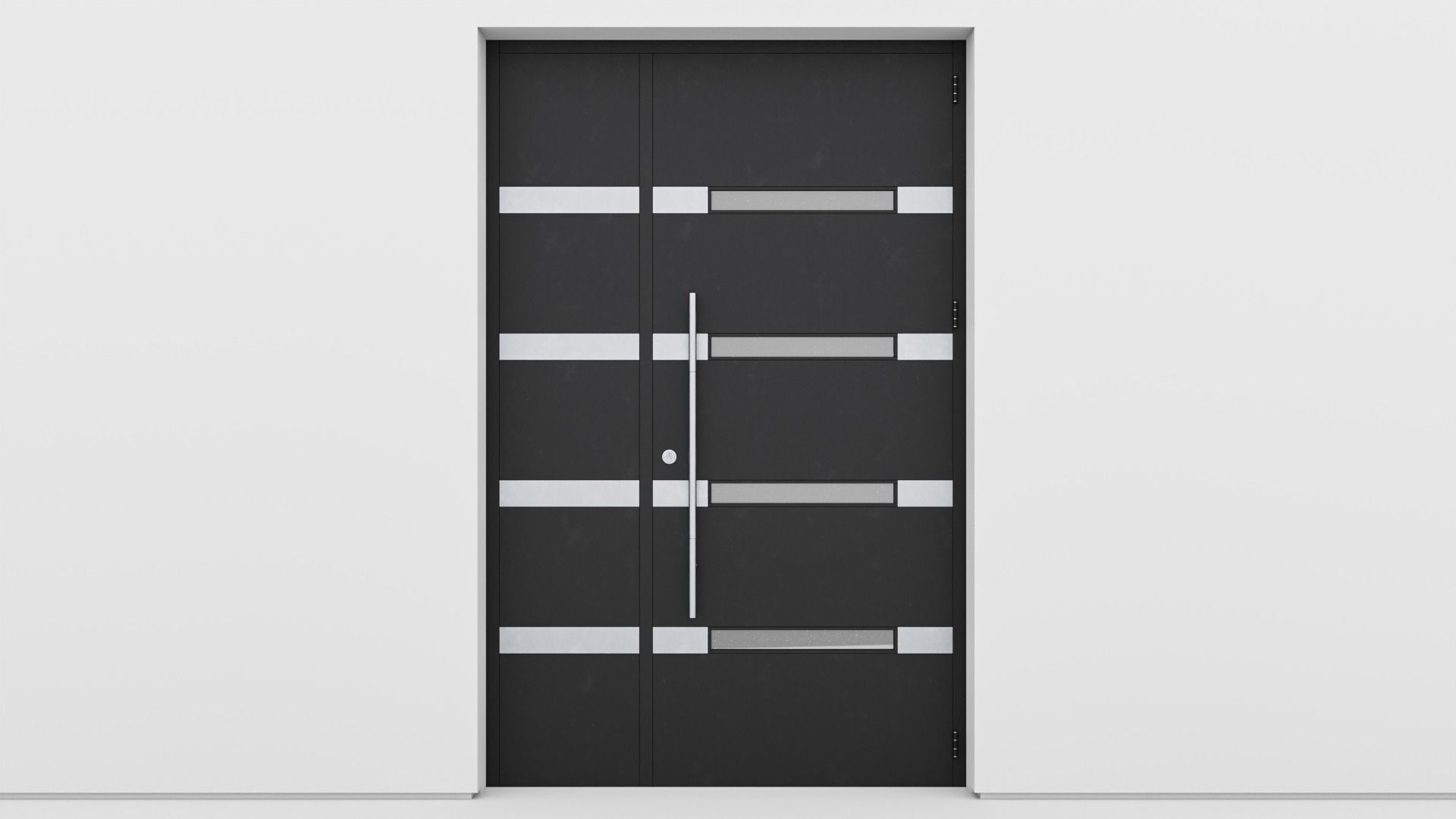 Aluminium door 141 3D model_1