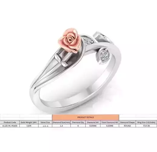 flower diamonds ring 