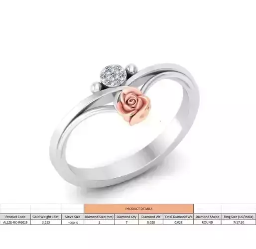 flower diamonds ring 